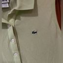 Lacoste  Chartreuse Sleeveless Stretch Cotton Piqué Slim Fit Polo Shirt Size 40 Photo 3