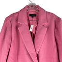 Talbots  Double Knit Long Blazer Jacket Double Breasted Pink Size 14W Photo 3