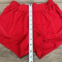 Lululemon  Red Hotty Hot Lined Shorts Size 2 Photo 6