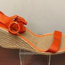 Ralph Lauren  Indigo Espadrille Wedges Orange size 11 Photo 3