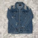 Pretty Little Thing Distressed Denim Jacket Photo 2