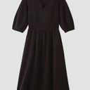 Everlane  The TENCEL Puff-Sleeve Dress in Black XL NWT Photo 0