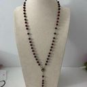 Boutique Red wood Pope Francis rosary Photo 0