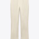 ZARA NWT  Cream FULL-LENGTH SATIN TROUSERS. Size Medium. Photo 5