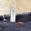 Pilcro Anthropologie Orsay Velvet Buttondown Grey Silver Boho Blouse Size M/L Photo 9