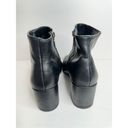 Blondo  Ankle Boots Size 9 Black Leather Pointed Toe Block Heel Booties Photo 3