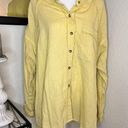 We The Free FREE PEOPLE  Keep it‎ Simple Linen Frayed Button Top Size M Photo 0