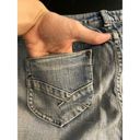 Chico's  1 Platinum Denim Capris Women M 8 Med Wash Mid Rise Pockets Stretch 30x20 Photo 5