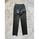 Aritzia  Wilfred The Melina Pants in Black Vegan Leather sz 2 Photo 4