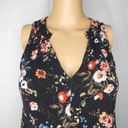 Gypsies & Moondust  Floral Sleeveless Blouse V Neck Photo 1