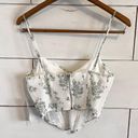 American Threads  Hadley Floral Mesh Bustier Top. Size Small. NWT Photo 3