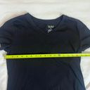 Tek Gear NWOT  Solid Black Round Hem V-Neck Workout T-Shirt Size Medium Photo 4