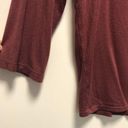 Kim And Cami  Tie Front 3/4 Sleeve Tee Maroon medium Photo 3