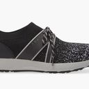 Alegria Traq by  Qool Water Resistant Knit Black Sneaker Women Size 39 | 9 Photo 5