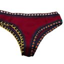 kiini  Yaz Bikini Crochet Red Bikini Bottom Handmade Size Medium Photo 0