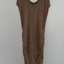 LA Made Tan/Light Brown Sleeveless fitted dress small Photo 2