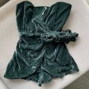 Free People Velvet Romper Strapless NWT Photo 0