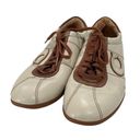 Coach Vintage  Serena Womens Low Top Ivory Leather Lace up Sneaker Size 8M Photo 1