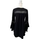 l*space L* Bloomfield Swim Cover Up Tunic Cotton Dress Black Size Large Beach Pool Photo 5