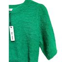 The Moon Day +  women's green fuzzy knit crop top size Medium NEW Photo 2