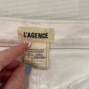 L'Agence  - Balboa Double roll shorts - White - Size : 24 - b15 Photo 7