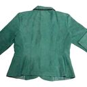 Dress Barn Vintage  Sea Green Scalloped Hem Blazer Size 8 Photo 2