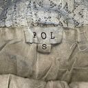 POL  Womens Floral Lace Pants Wide Leg Elastic Waist Pull On Sage Green Small Photo 1