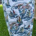 Nine West  linen Sail ship print pencil skirt with pockets Photo 1