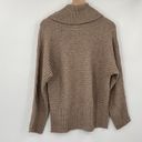 Anthropologie  Moth Ribbed Cowl Neck Sweater High Low Hem Tan Taupe Womens Small Photo 3