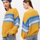 Urban Outfitters  BDG Max Oversized Waffle Knit Sweater Yellow Photo 1