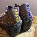 Bernie Mev  Hallie Multi Color Rainbow Woven Mary Jane Shoe Sandal Women's Eur 39 Photo 2