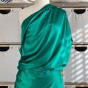 Michelle Mason  silk one shoulder dress Photo 4