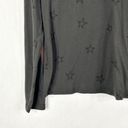 Rails  Medium Top Black Sheer Star Print Long Sleeve V Neck Cotton Women 1581 Photo 4