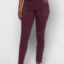 Pistola NEW  Women's Zip Pocket Hannah Cargo Skinny Moto Jeans Burgundy, 25 Photo 1