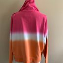 Calvin Klein Jeans Pink And Orange Ombré Hoodie Sweatshirt  Photo 2