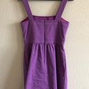 Shoshanna 𝅺 Violet Cotton Pique Buckled Tank Dress Photo 3