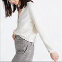 NEW Madewell White Crop Top Cardigan Photo 5