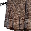 Apt. 9  Boho Floral Ruffle Cotton Swing Skirt Brown sz 16 Photo 1