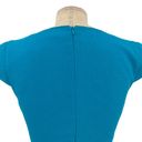 Black Halo  Gretchen Crepe Cap Sleeve Drape Neck Sheath Dress Aqua Size 2 Photo 6