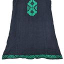 THML  Navy Blue Cotton Sundress Sleeveless Mini Women's XS Embroidery Lightweight Photo 3