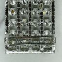 The Bar Silver Tone Clear Rhinestone Scarf Slide Photo 6