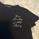Pretty Little Thing T Shirt Dress Black Size 6 Photo 3