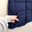 American Eagle  Puffer Vest Womens Size S Navy Blue Full Zip Basic Minimalist Photo 2