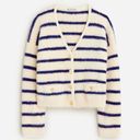 J.Crew  Sweater Lady Jacket Striped Brushed Yarn Photo 2