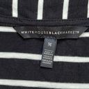 White House | Black Market  black/white striped short sleeve knit maxi dress sz M Photo 4