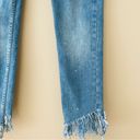 Free People  Great Heights Frayed Skinny Denim Jeans Blue Sz 26 Photo 3