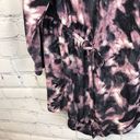 Est. 1946  Women Tunic Blouse Sz 18/20W Tie Dye Gray Pink Stretch Asymmetrical Hem Photo 1