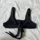 Good American  Women’s ways to wear front tie bikini top in black size 2 Photo 0