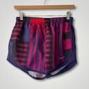 Nike Pink Red Purple & Black Funky Geometric Patterned Dri-Fit Athletic Pull On Shorts Photo 0