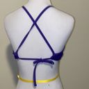 OP  medium purple high neck halter‎ bikini top Photo 3